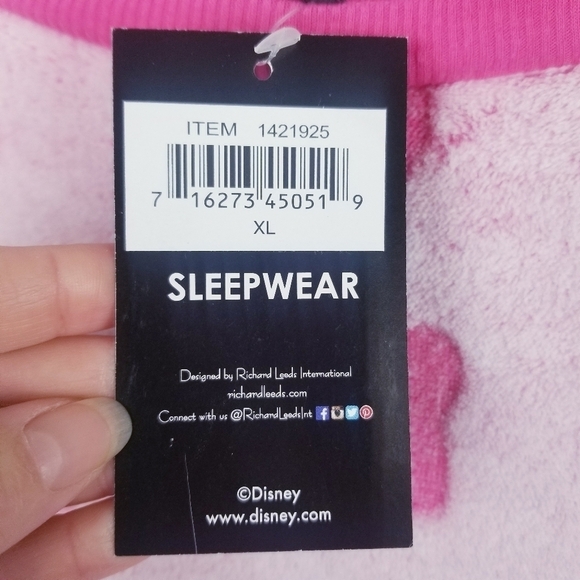 Disney Minnie Mouse Pink Pajama Set NWT, size XL - Picture 5 of 10